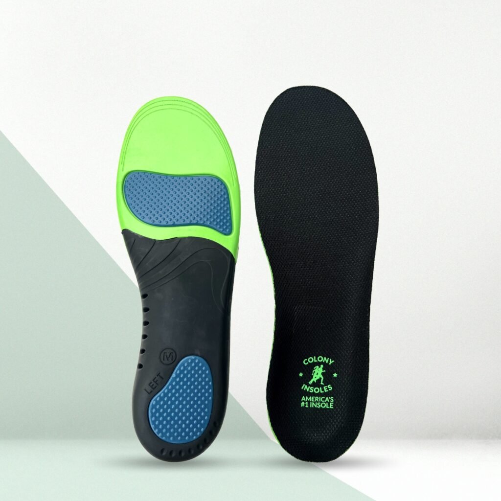 Premium Colony Insoles memory foam and gel insole with arch support